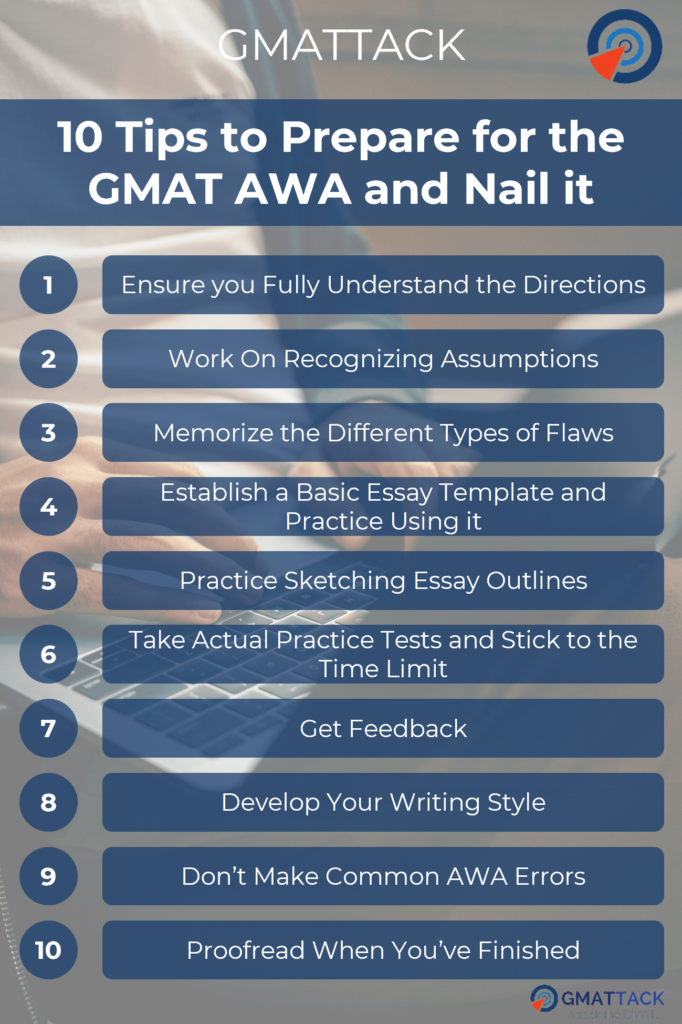 10 Tips to Prepare for the GMAT AWA and Nail it