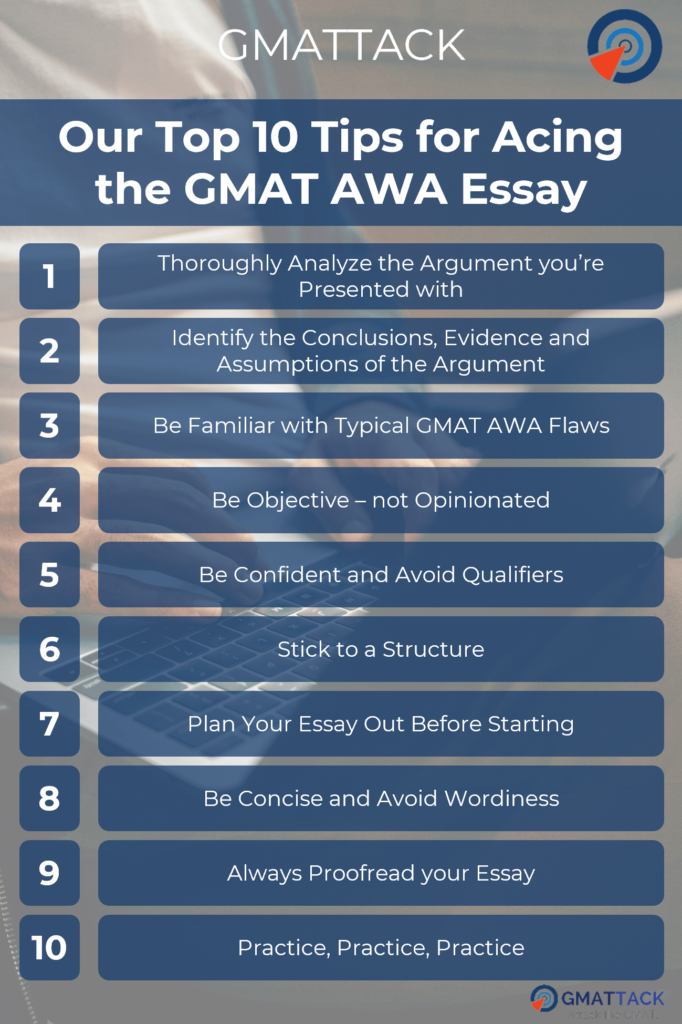 Our Top 10 Tips for Acing the GMAT AWA Essay